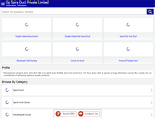 Tablet Screenshot of gpspiralduct.com